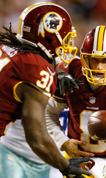Redskins RB Jones working to tighten his grip on football